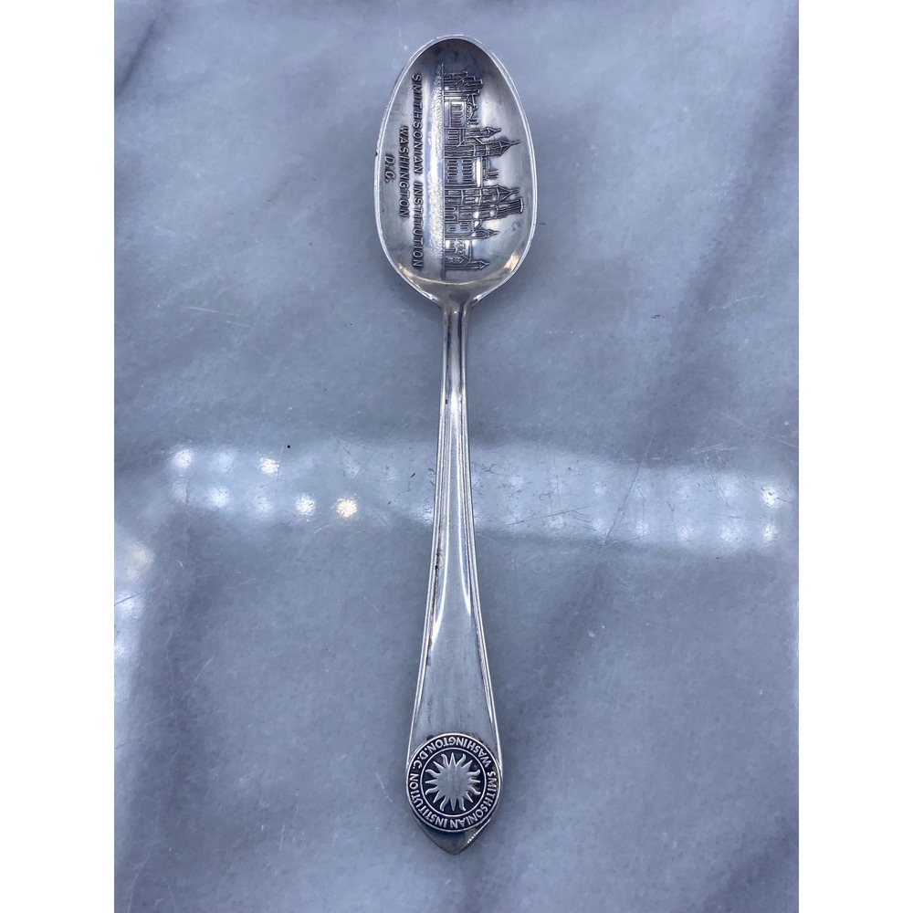 Stieff Sterling Silver Smithsonian Institution Washington DC Souvenir Spoon 4.5"